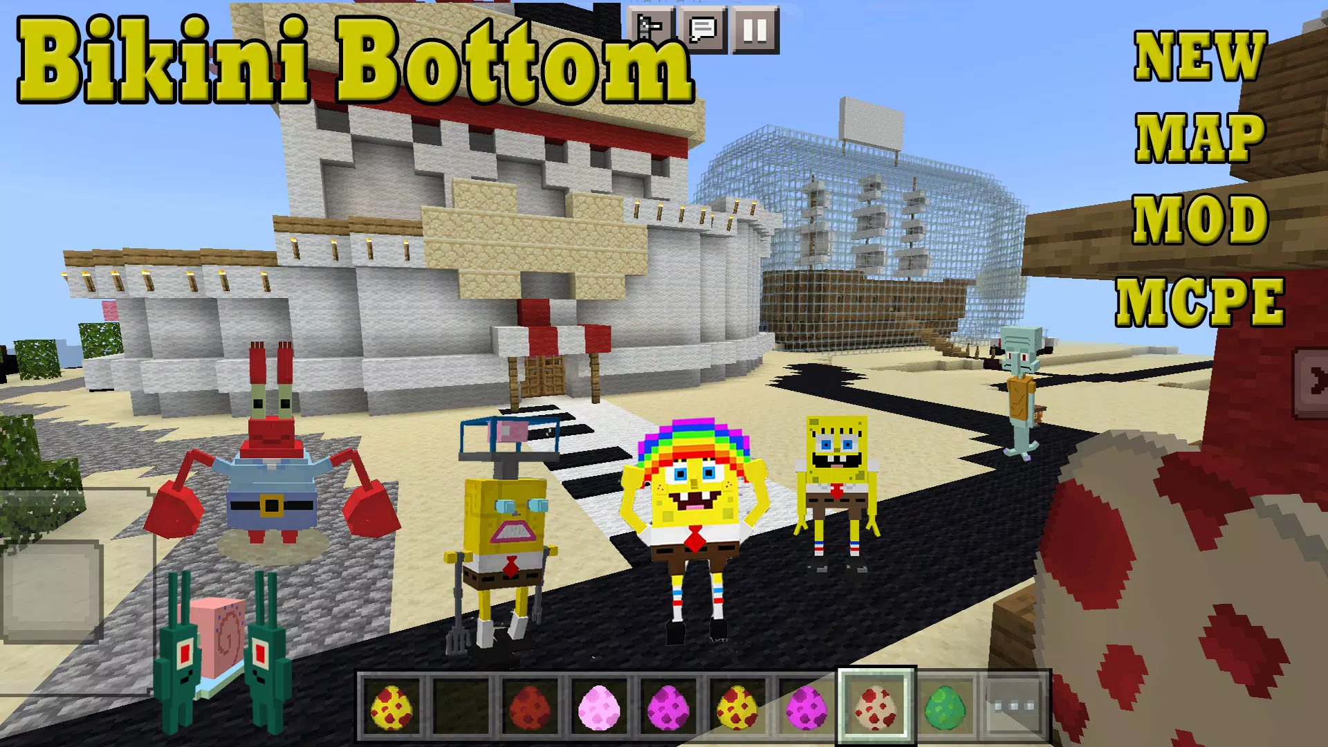 Mod SpongeBob for Minecraft PE Screenshots