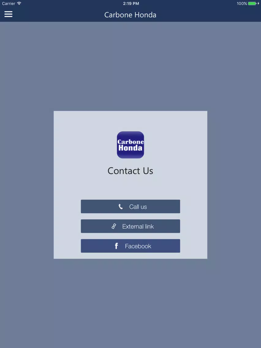 Carbone Honda Referrals iPad Screenshots
