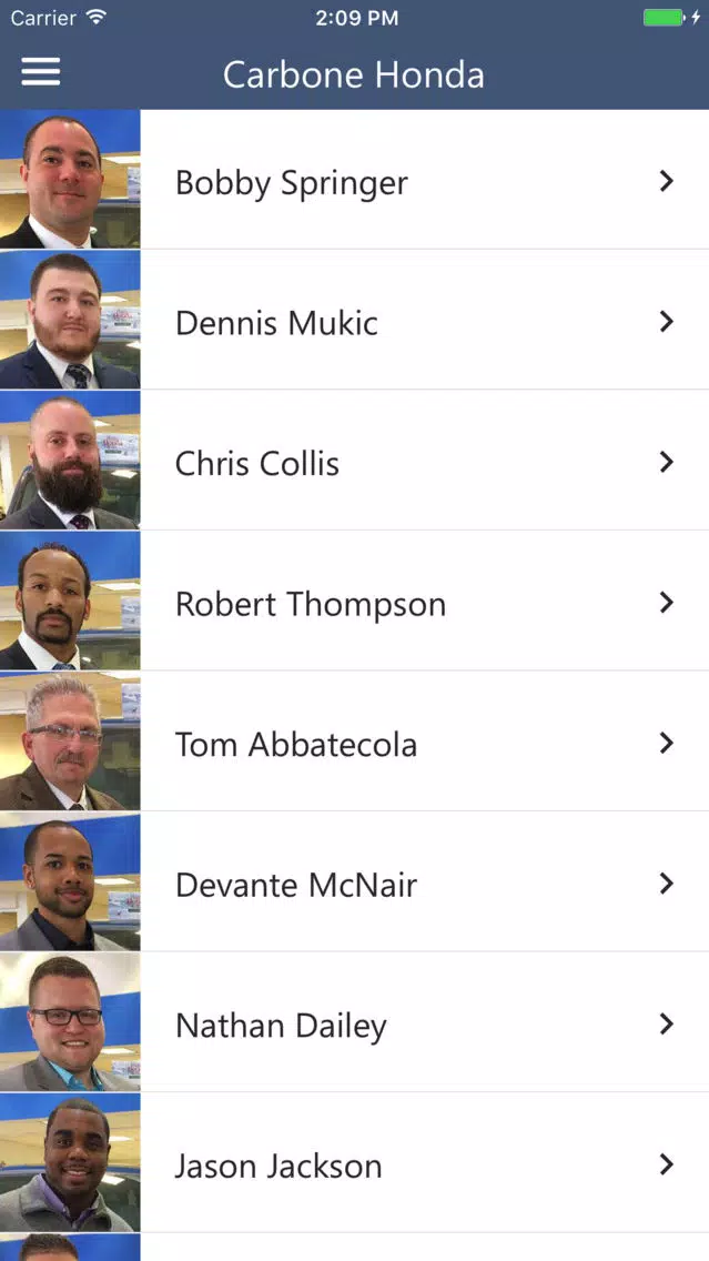 Carbone Honda Referrals Screenshots