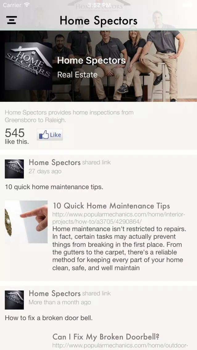 Home Spectors Screenshots