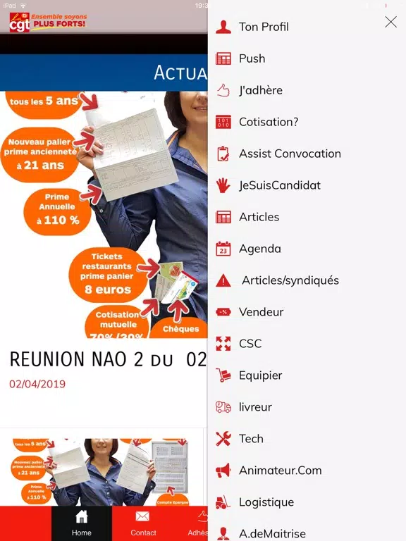la cgt boulanger iPad Screenshots