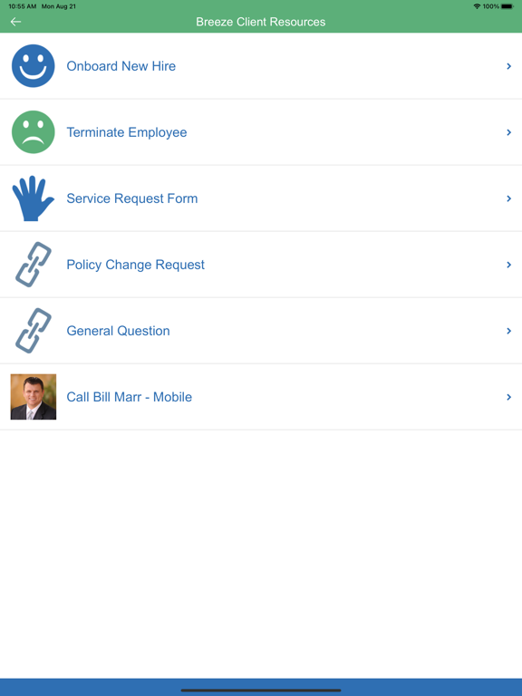 Breeze Benefits App iPad Screenshots