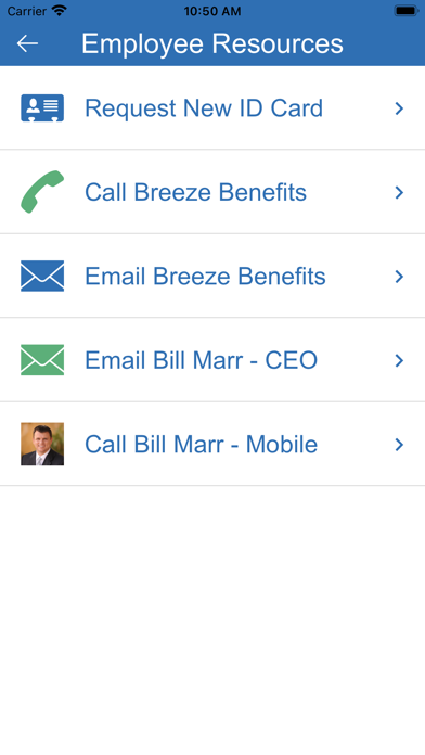 Breeze Benefits App Screenshots