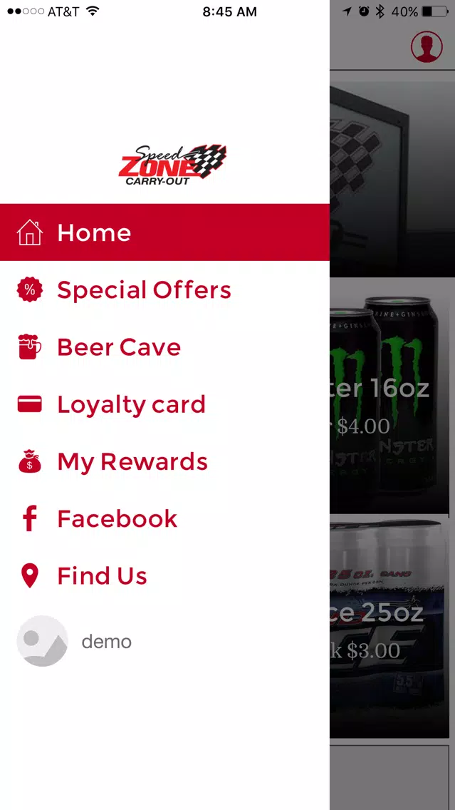 Speed Zone Carryout Rewards Screenshots