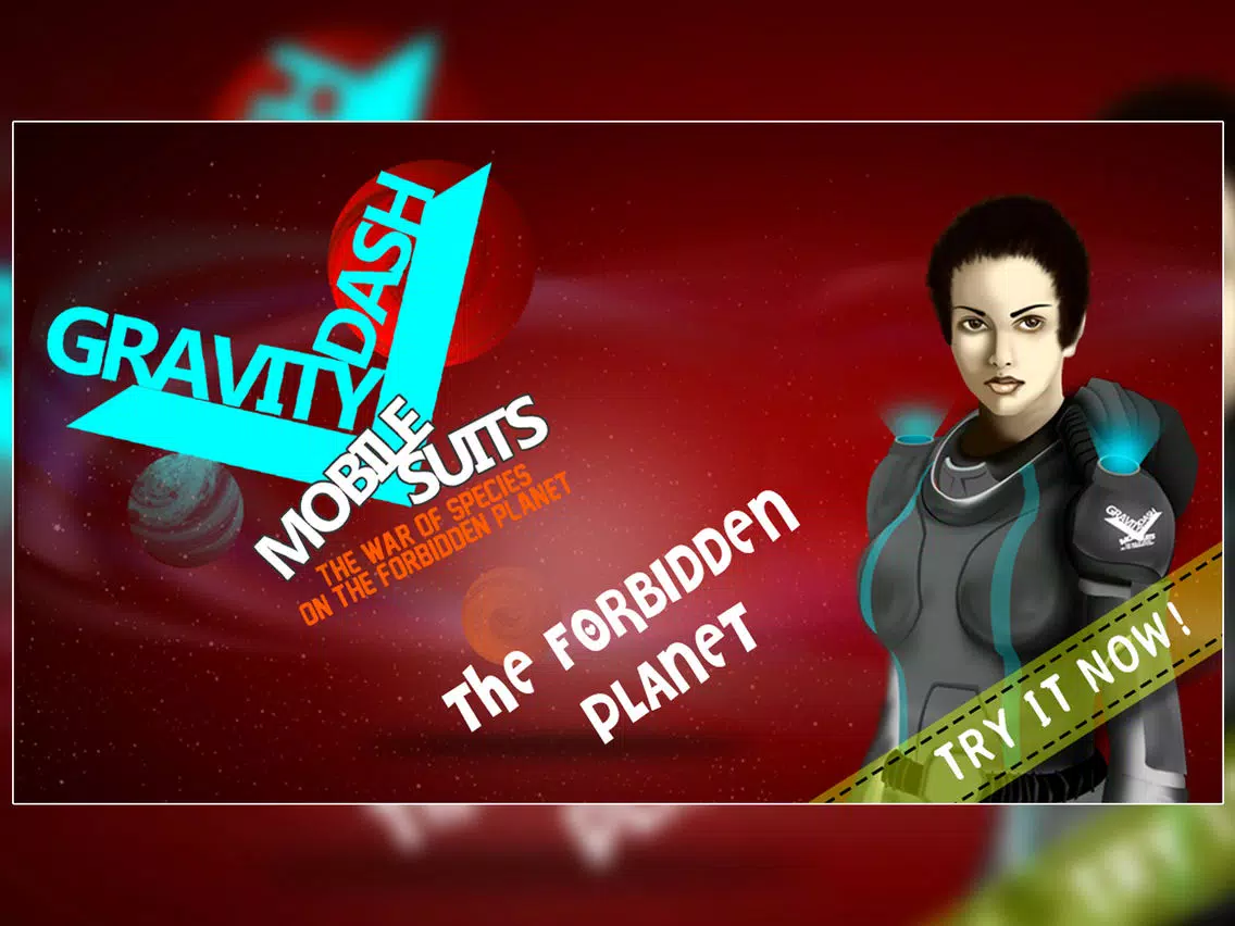 Gravity Dash Mobile Suits : The War of Species on the Forbidden Planet - Gold Edition iPad 应用截图