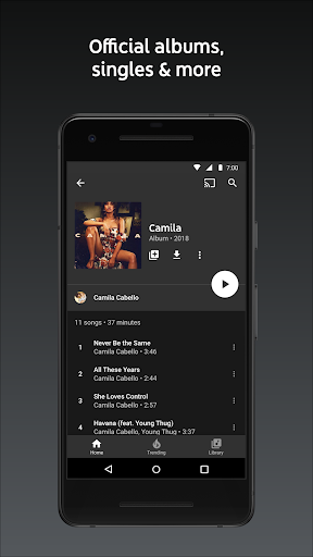 YouTube Music Screenshots