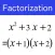 Factorization(Math Drills)
