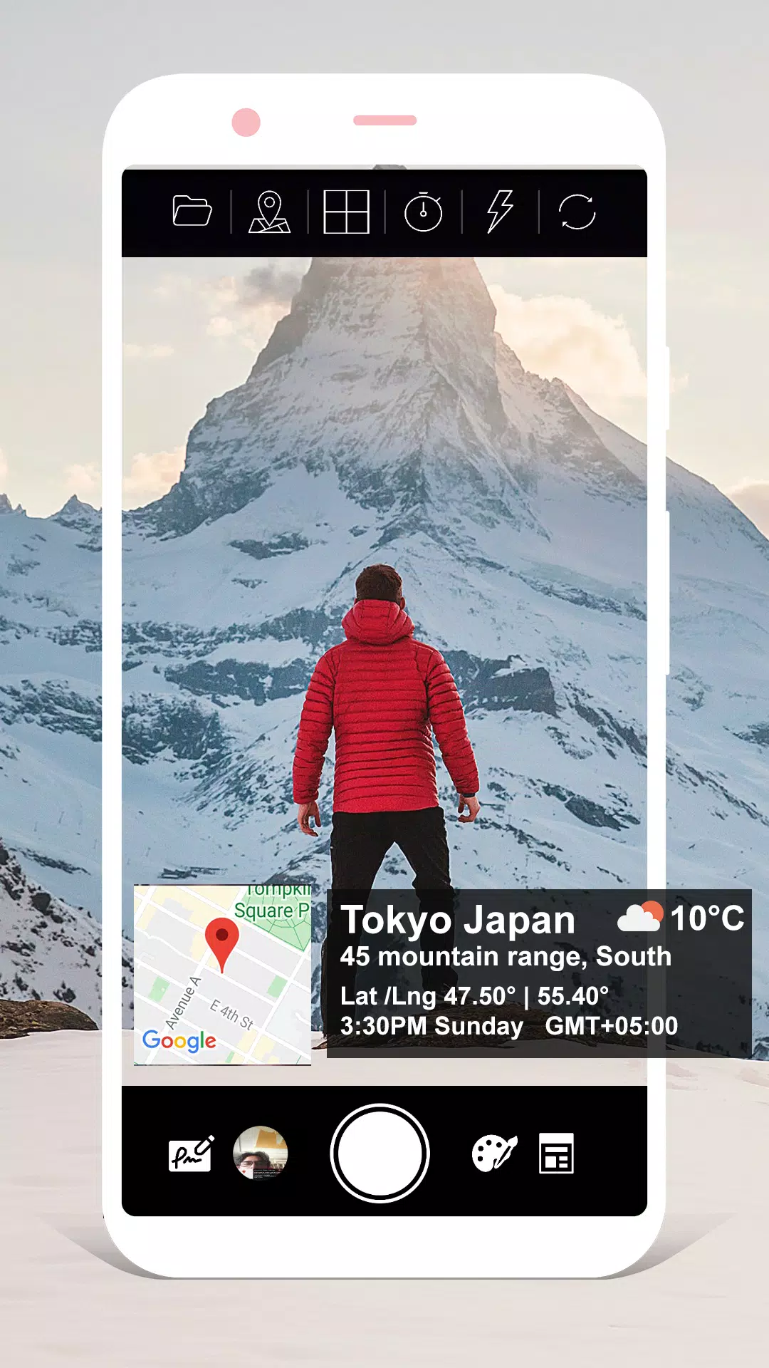 GPS Camera Location Map Screenshots