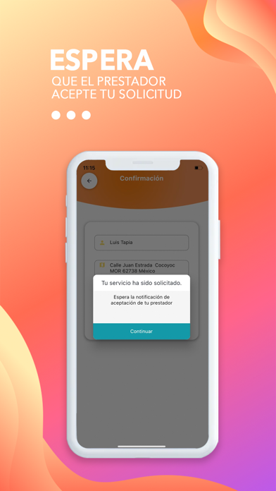 GPServices Cliente: Busca. Screenshots
