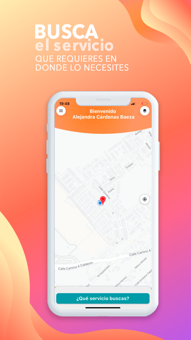 GPServices Cliente: Busca. Screenshots