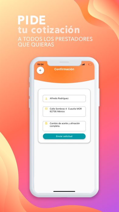 GPServices Cliente: Busca. Screenshots