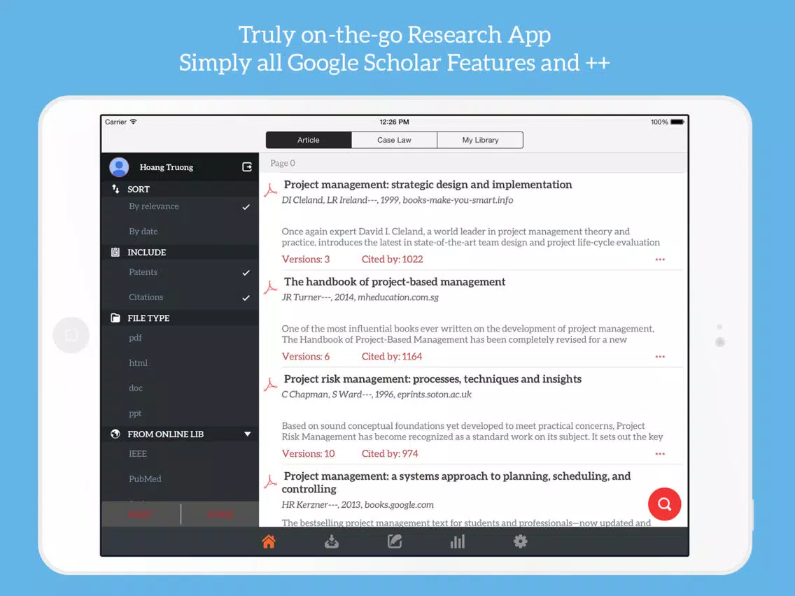 GoScholar for Google Scholar IPA for iOS Download - PGYER IPAHUB