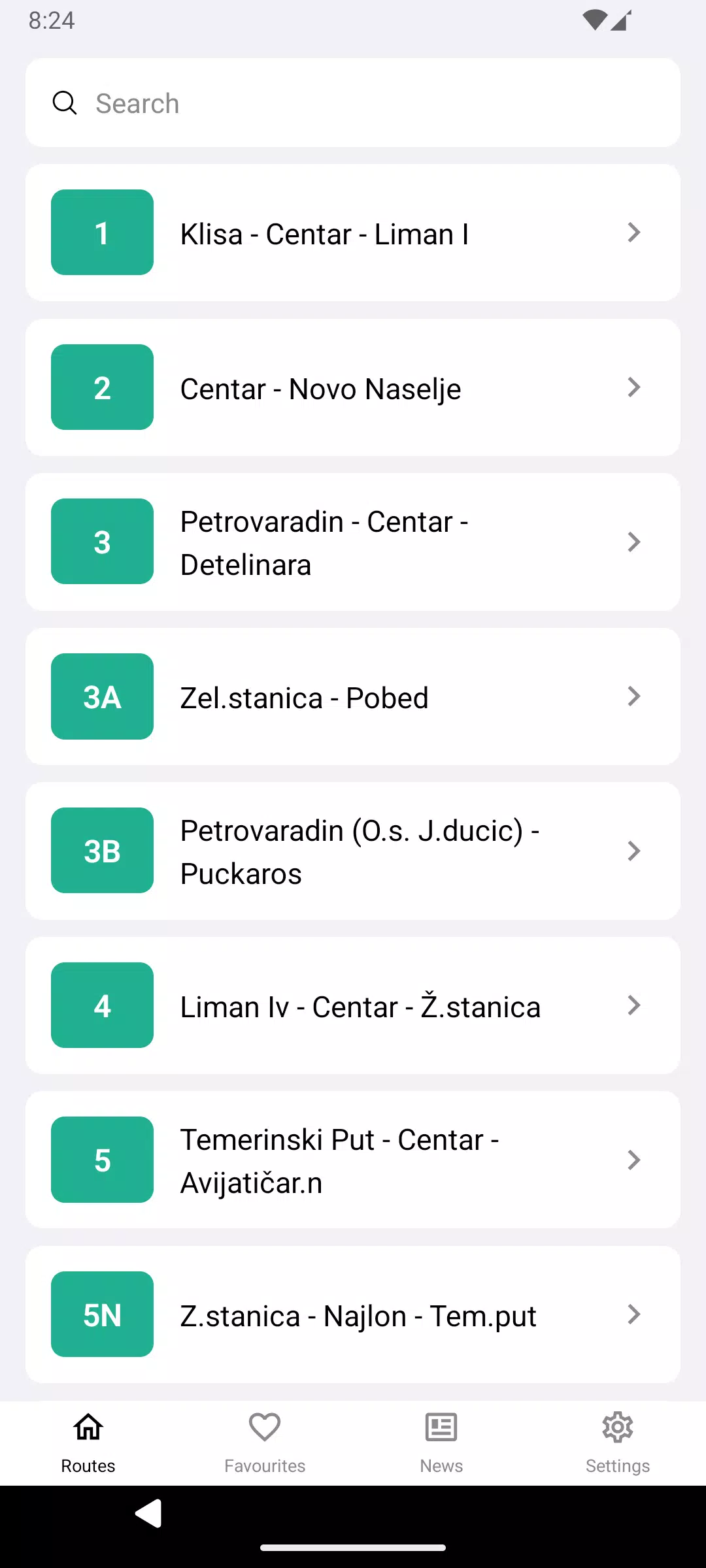 Public Transport Novi Sad Screenshots