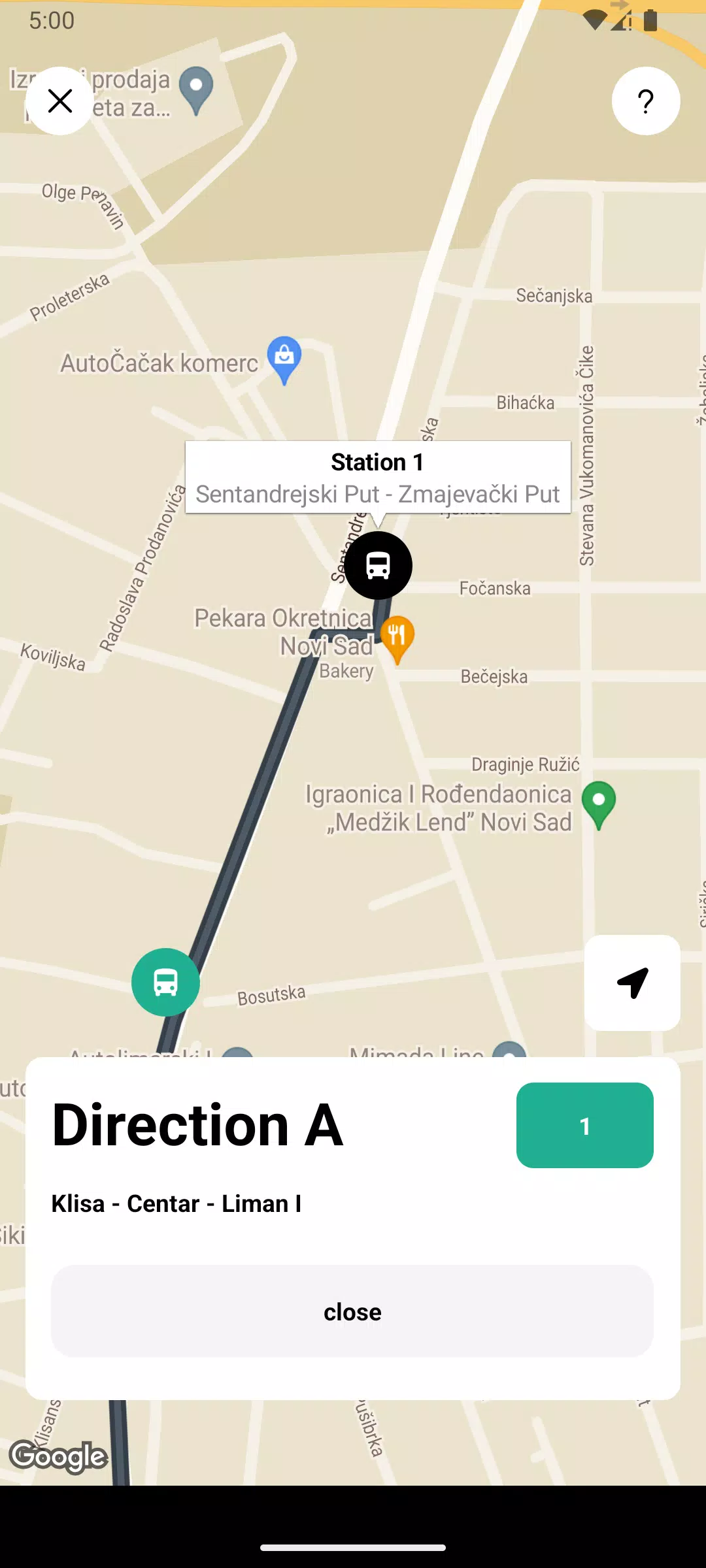 Public Transport Novi Sad Screenshots
