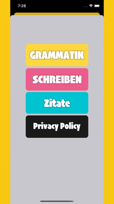 Schreiben B1-B2 Quiz Grammatik Screenshots