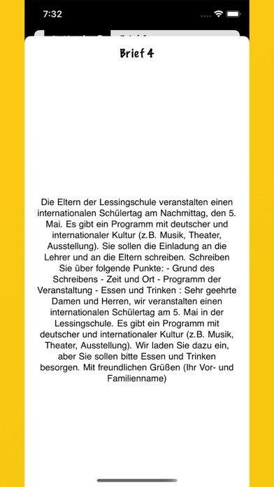 Schreiben B1-B2 Quiz Grammatik Screenshots
