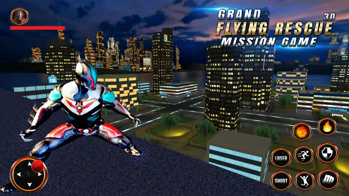 Capturas de pantalla de Superhero Flying Robot Rescue