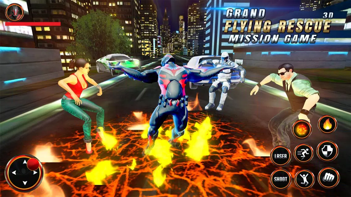 Capturas de pantalla de Superhero Flying Robot Rescue