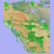 Scenic Map Western Canada