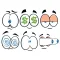 Cartoon Eye Sticker Pack