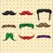 Mustache Stickers Pack