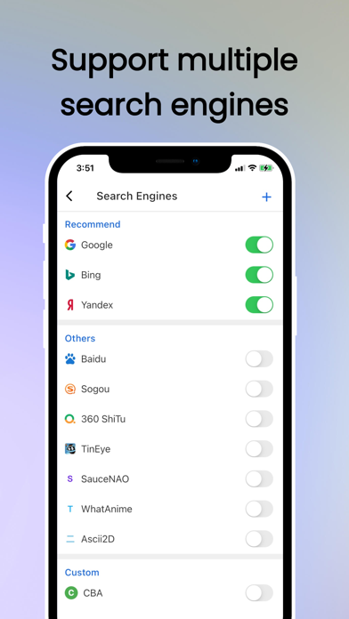 Search By Image: Multi Engines Screenshots