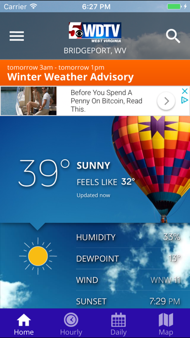 ภาพหน้าจอของ WDTV 5 First Alert Weather