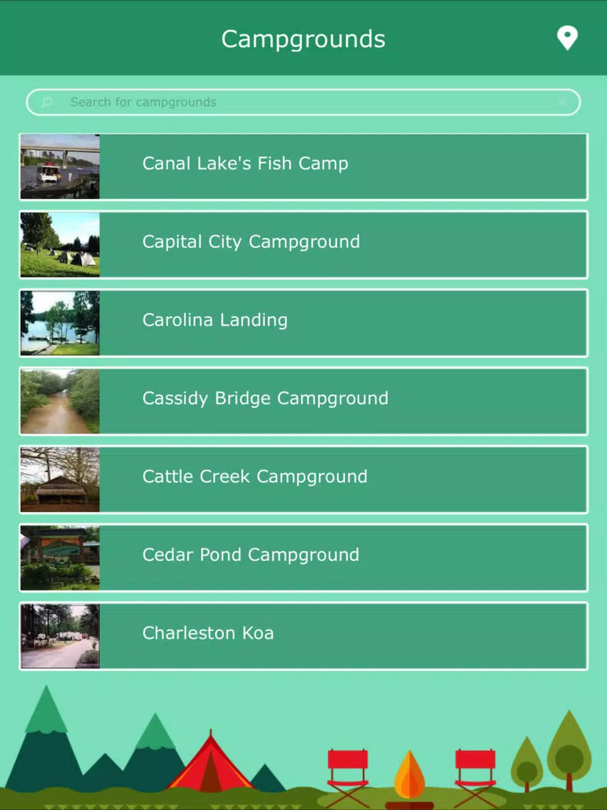 South Carolina Camping iPad Screenshots