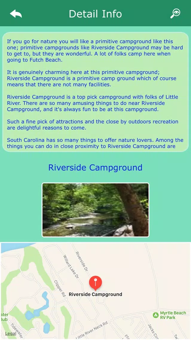 South Carolina Camping Screenshots