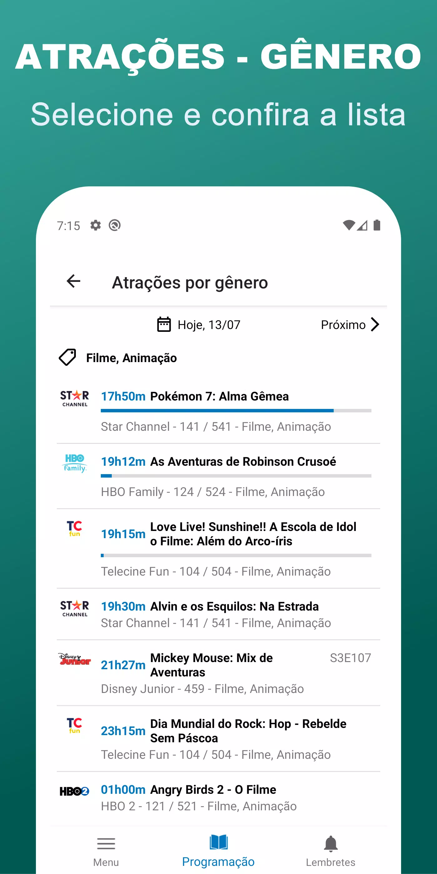 Guia TV Programação de Canais Screenshots