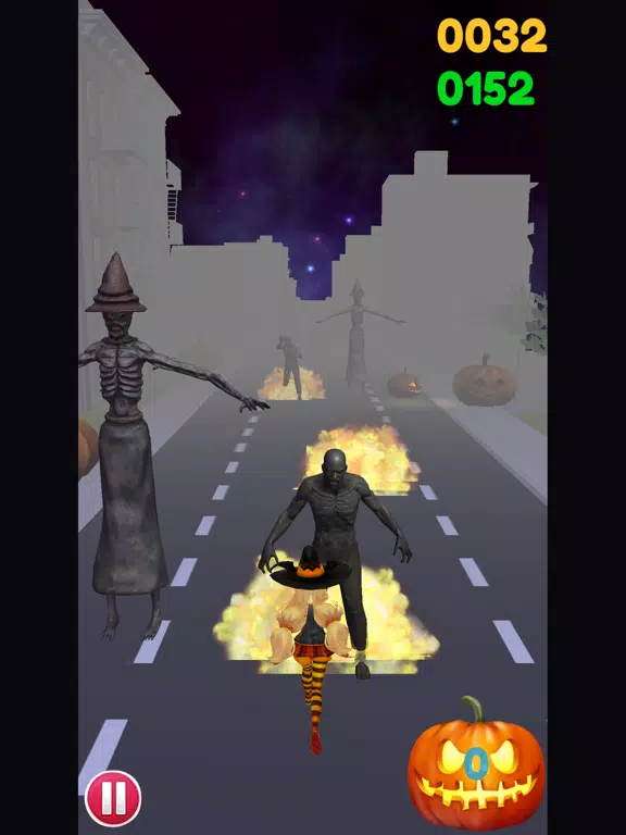 Running Halloween Zombie City iPad Screenshots