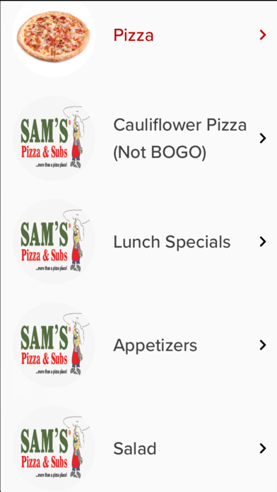 Sam's Pizza and Subs Screenshots