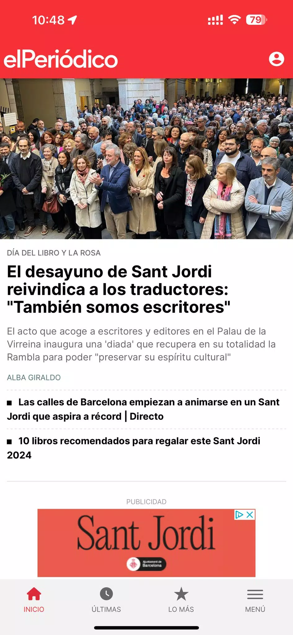 Capturas de pantalla de EL PERIÓDICO