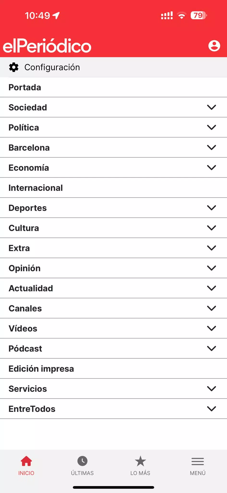 Capturas de pantalla de EL PERIÓDICO