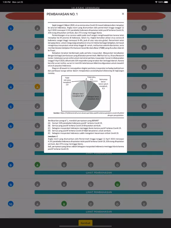 LJD SS UTBK SAINTEK 2023 iPad Screenshots