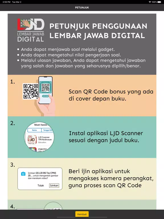 LJD Upgrade PS Psikotes iPad Screenshots