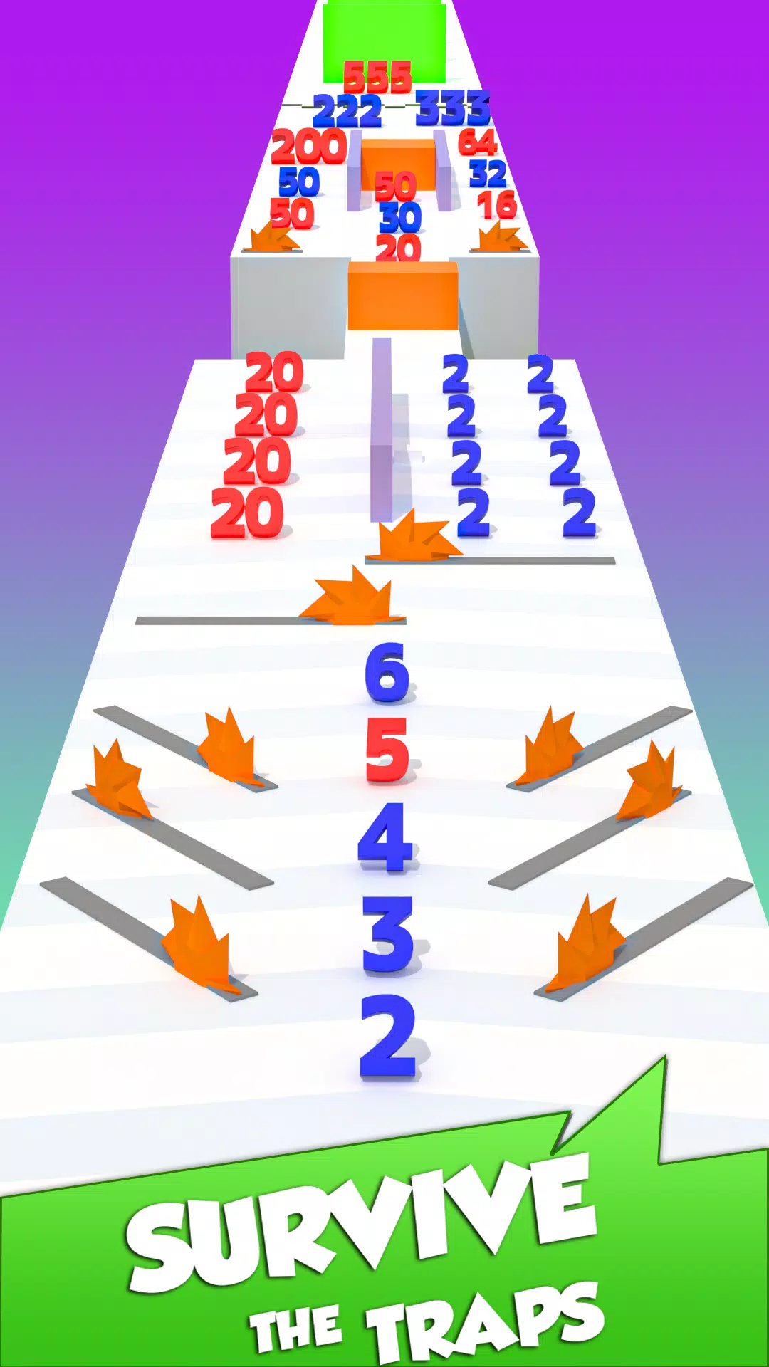 Numbers Madness Run Merge Game Screenshots