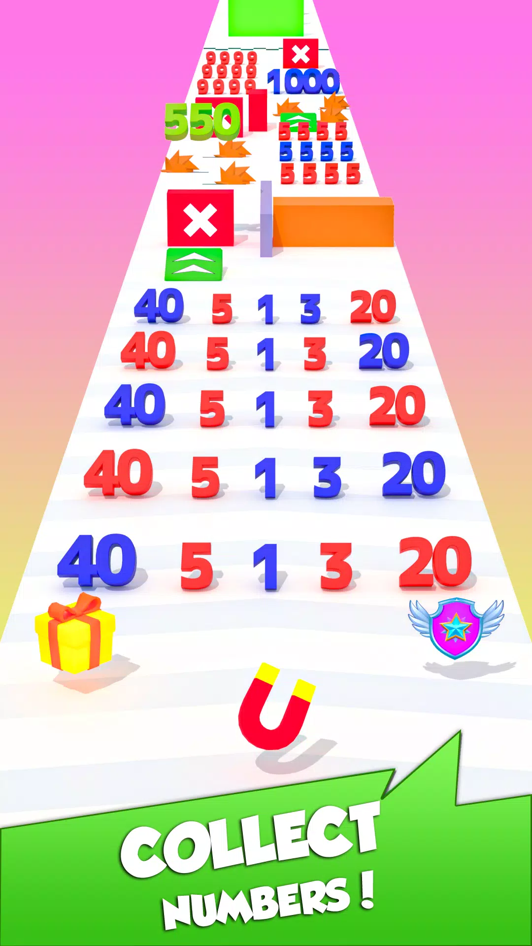 Numbers Madness Run Merge Game Screenshots