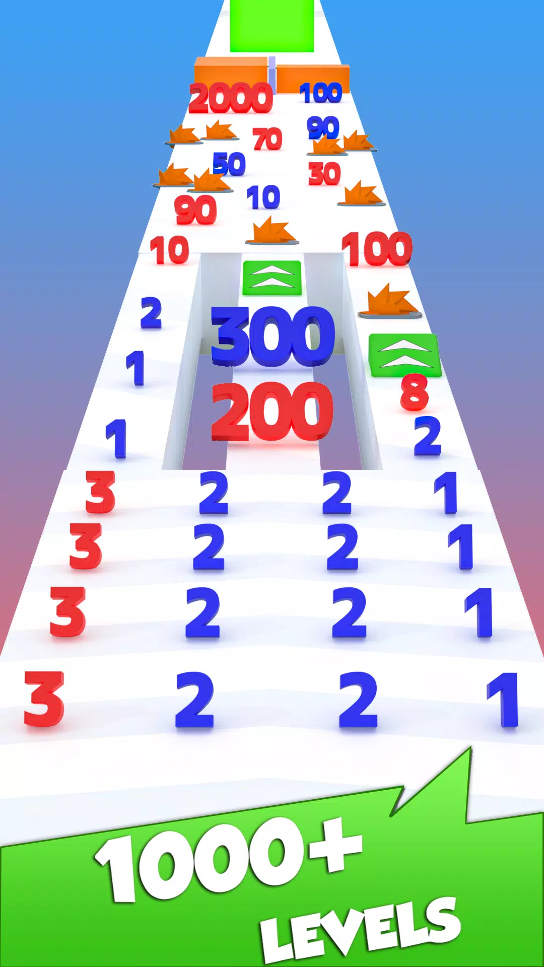 Numbers Madness Run Merge Game Screenshots