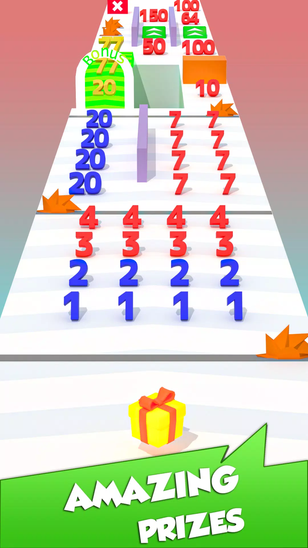 Numbers Madness Run Merge Game Screenshots