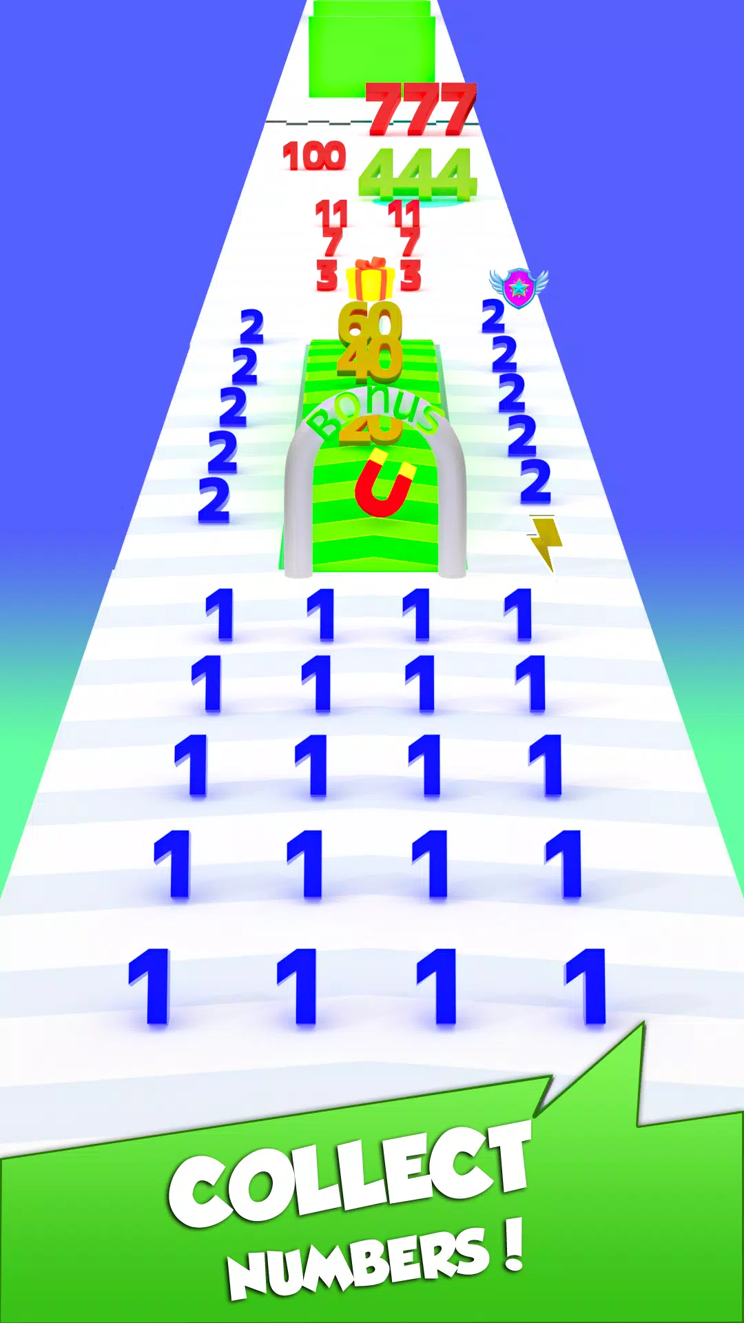 Numbers Madness Run Merge Game Screenshots
