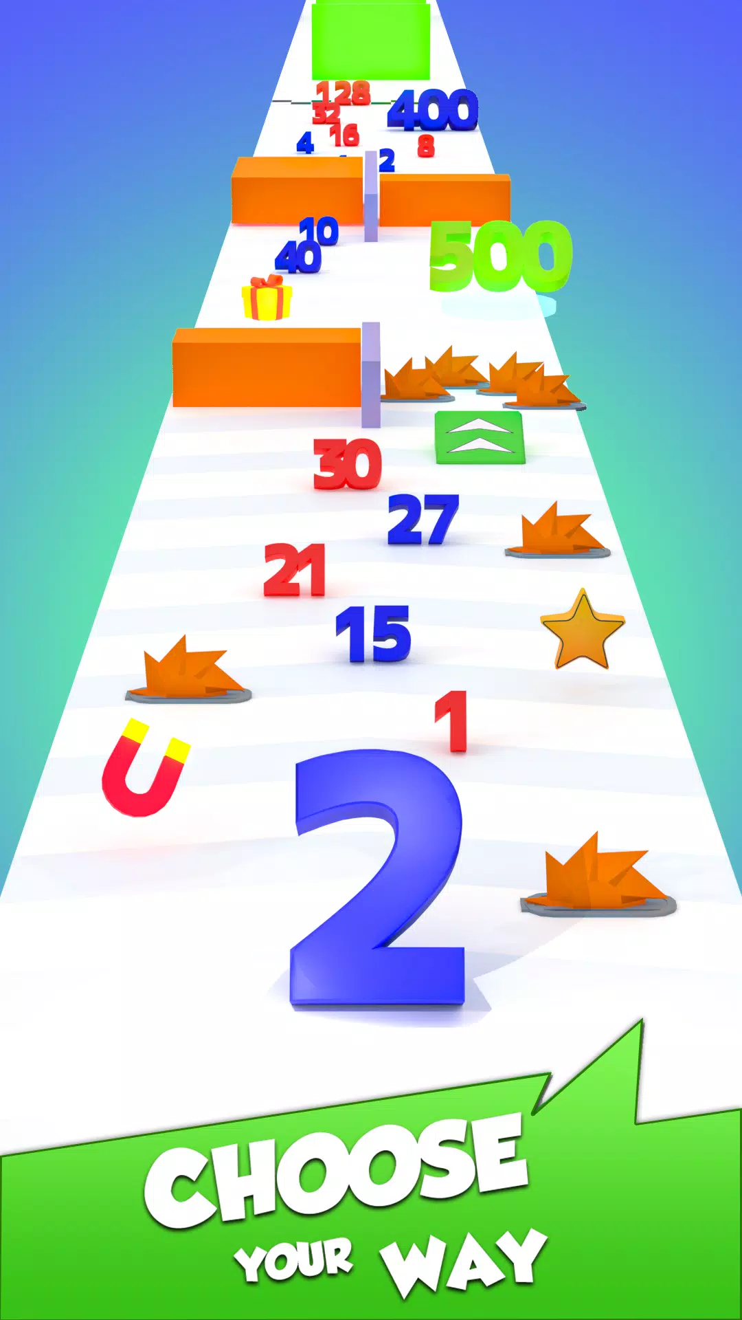 Numbers Madness Run Merge Game Screenshots