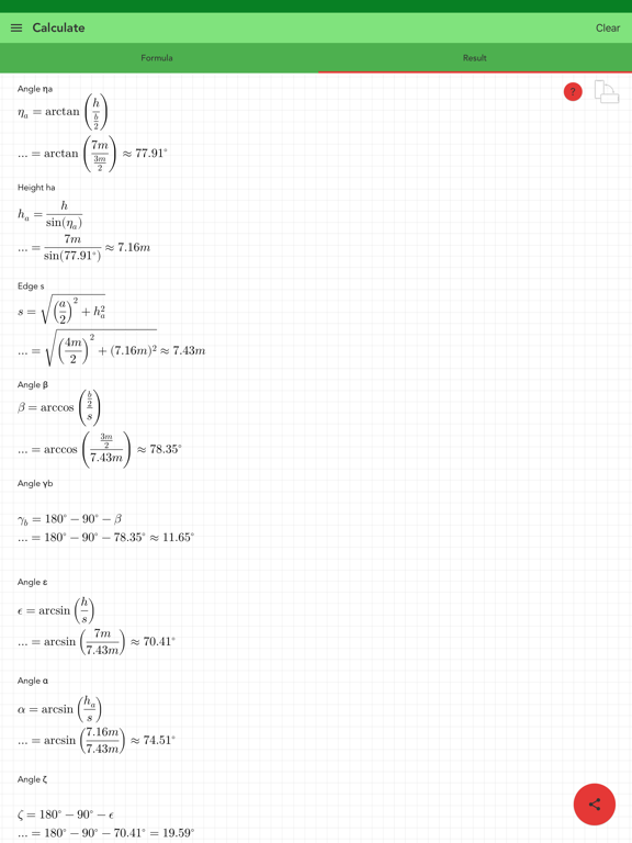 Pyramid Calculator Pro iPad Screenshots