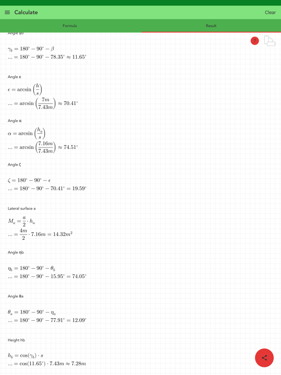 Pyramid Calculator Pro iPad Screenshots