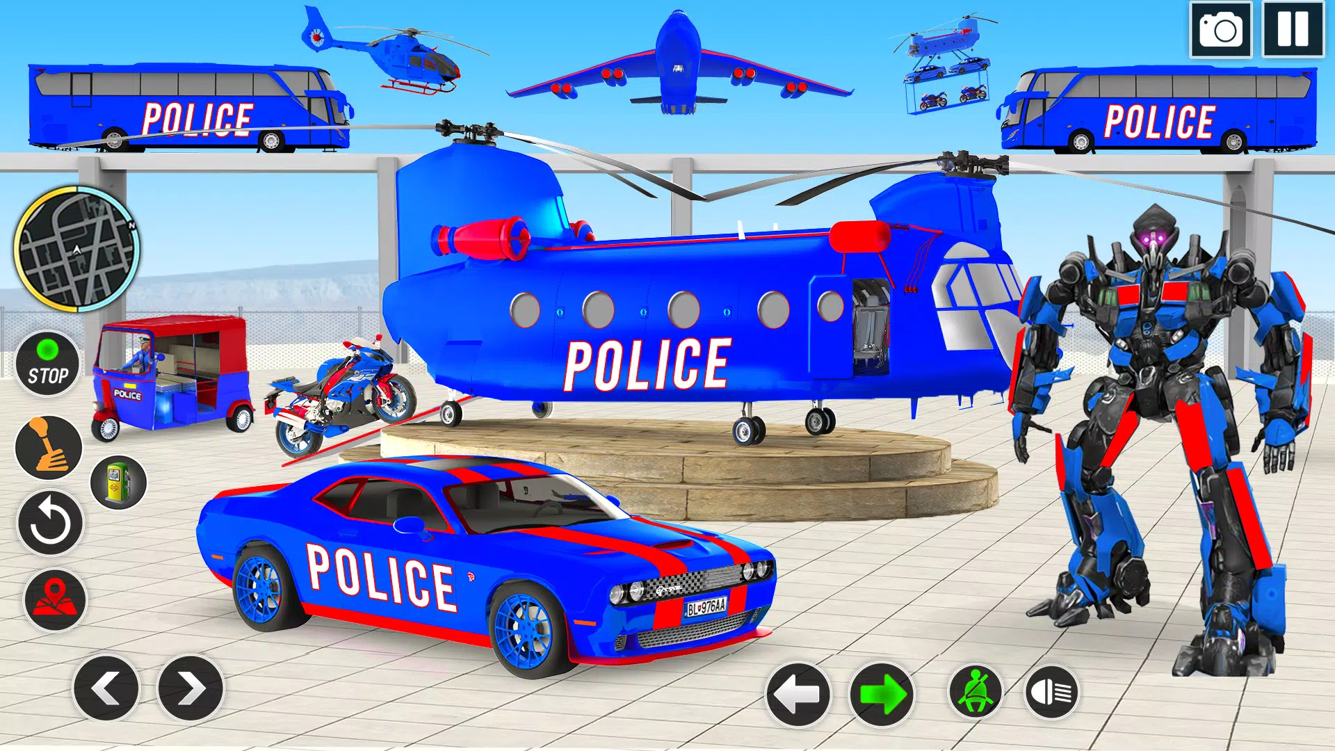 Robot Car Games Transform Game Screenshots