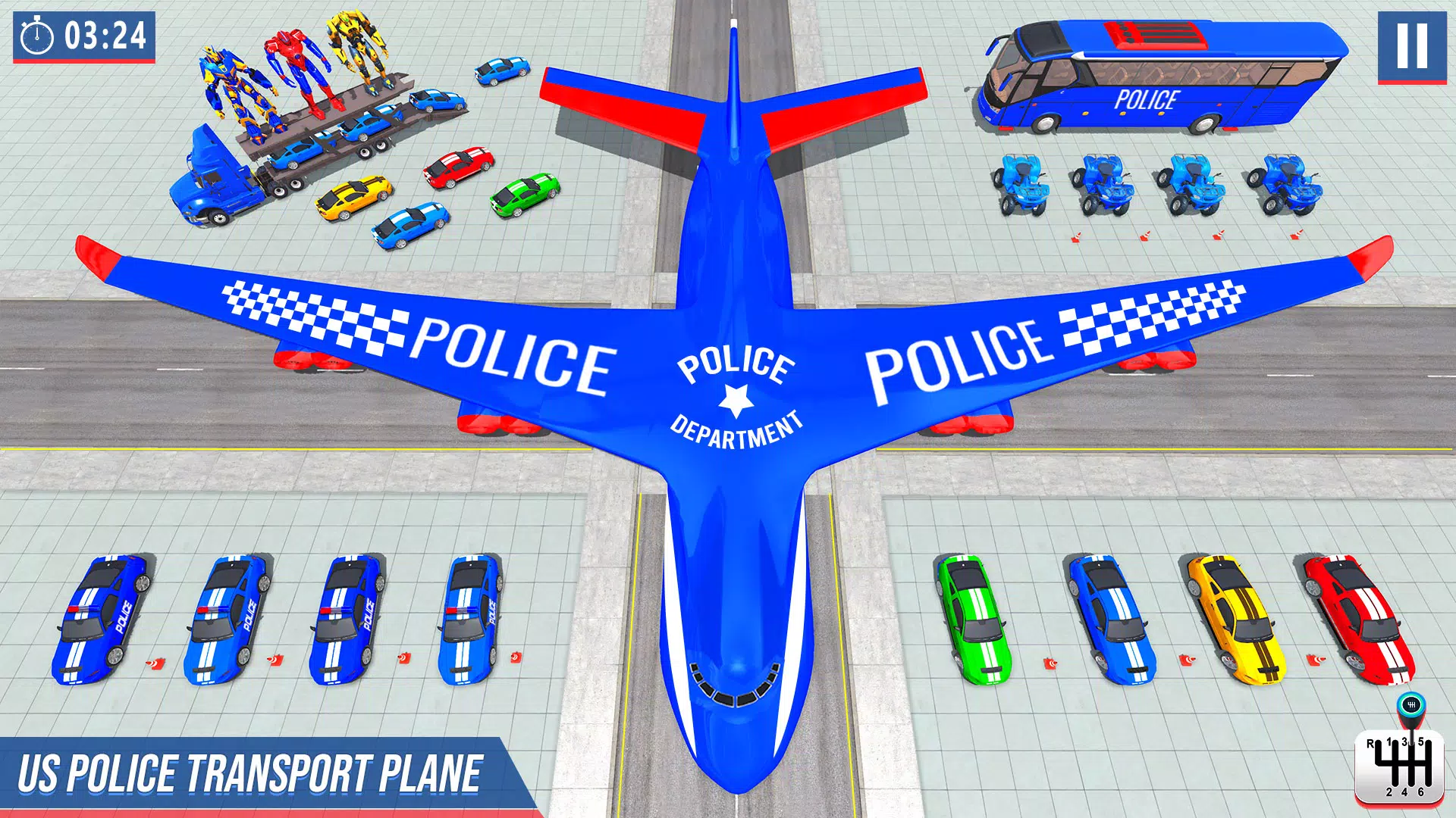 Robot Car Games Transform Game Screenshots