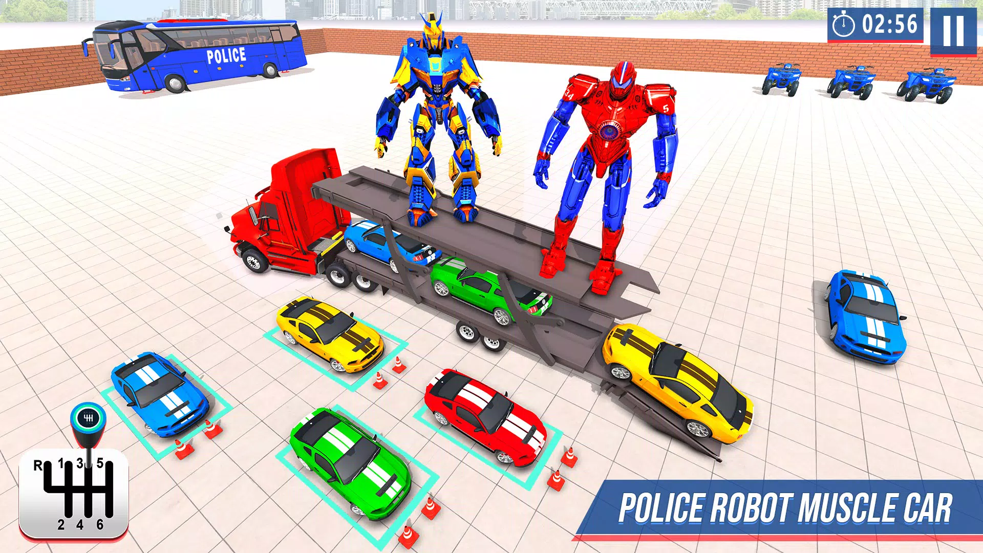 Robot Car Games Transform Game Screenshots
