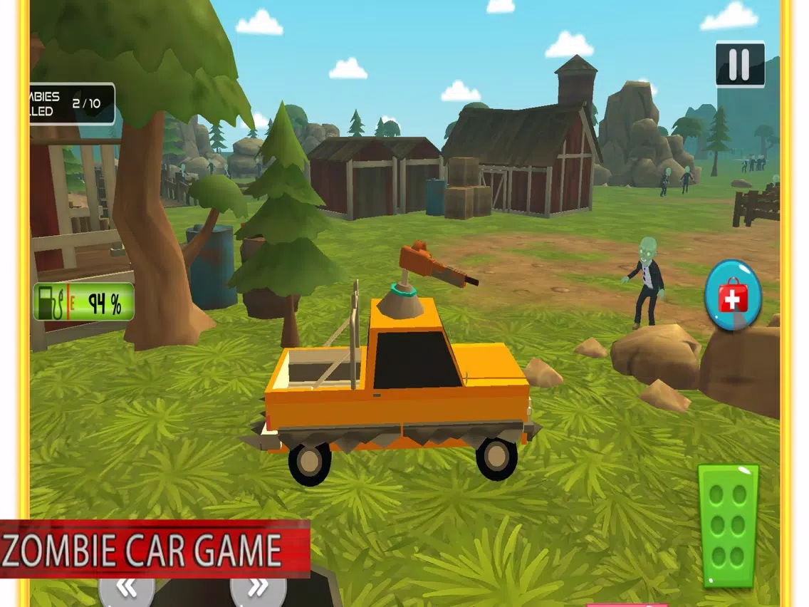 Capturas de tela do Car Shooting Zombie iPad 