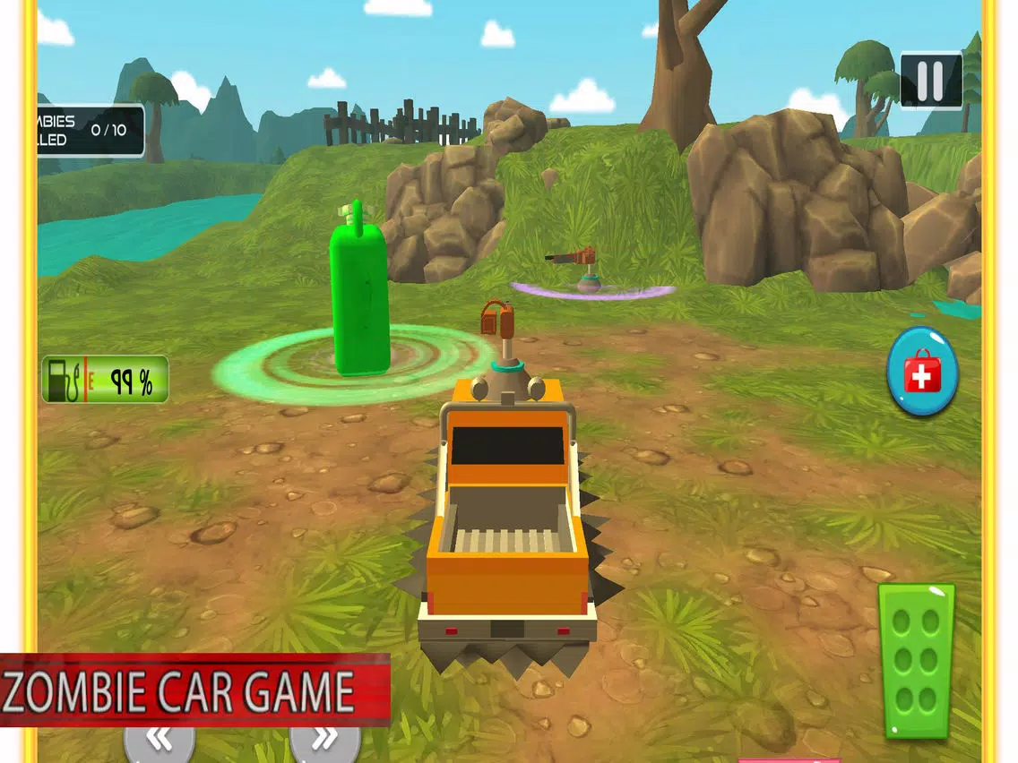 Capturas de tela do Car Shooting Zombie iPad 