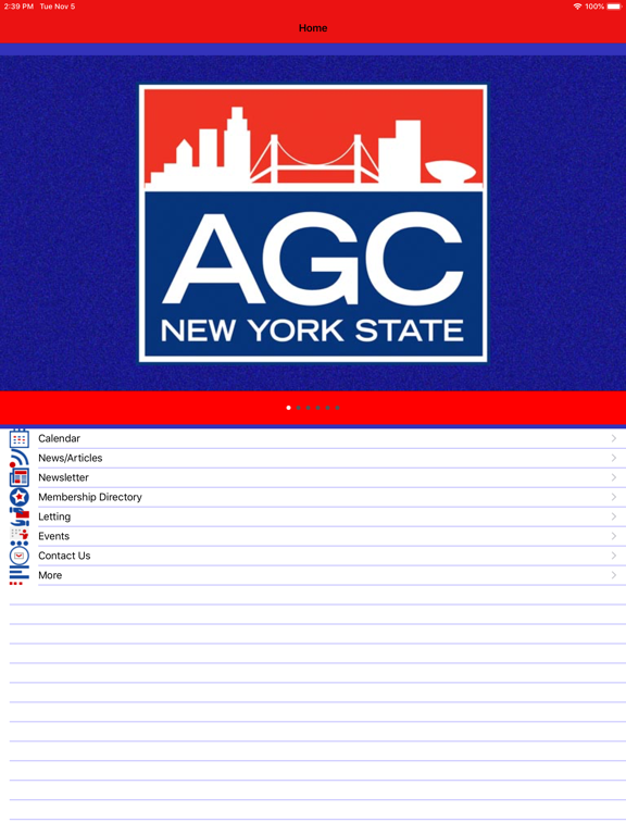 AGC NYS iPad Screenshots